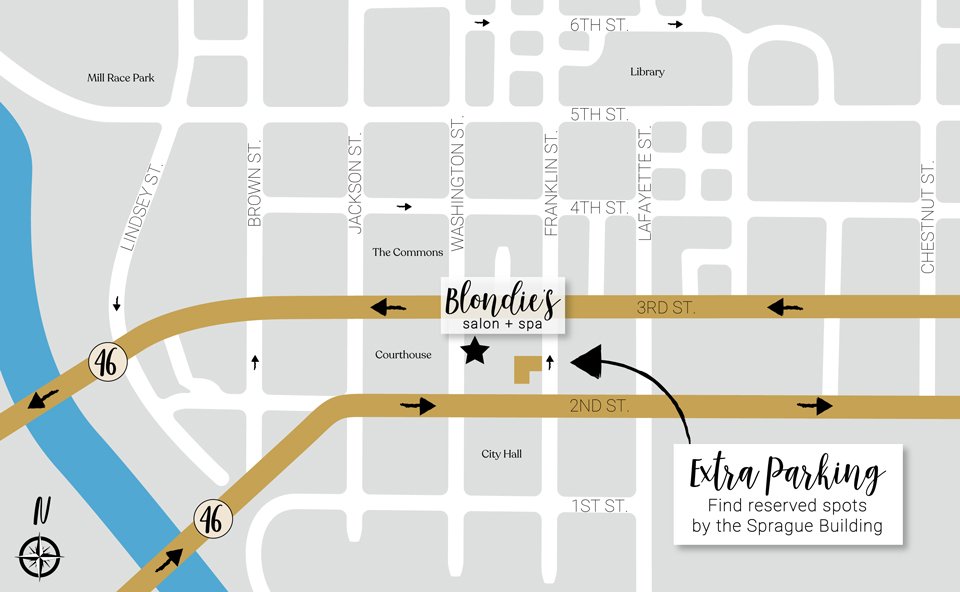 Blondies Map Contact