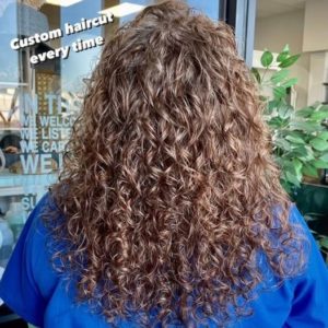 custom haircut curly hair columbus IN