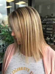 highlights and toner blend grey hair columbus IN