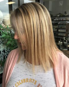 highlights and toner blend grey hair columbus IN