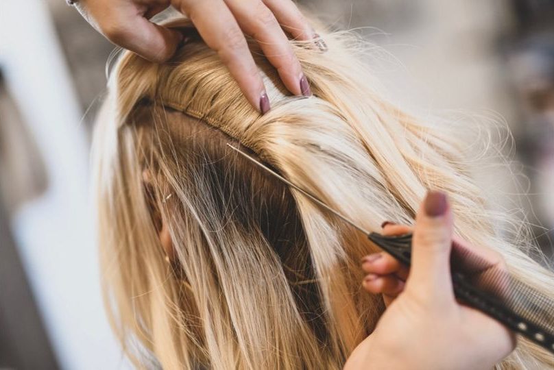 Human Hair Extensions Expertise at Blondies in Columbus