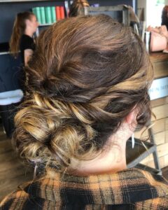 bridal party updo