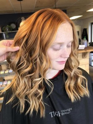 blended-balayage-on-natural-red-hair-columbus-hair-salon